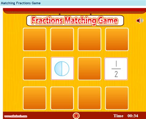 First Grade Interactive Math Skills - Fractions