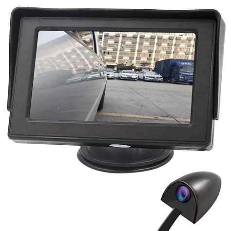 Buy Side View Camera and 4.3” Monitor Kit, Car Door Tape ing Blind Spot Camera, Parking ...