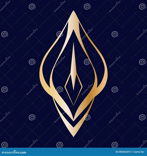 Abstract Gold Vector Logo Element Stock Illustration - Illustration of simple, club: 285464375