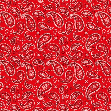 Free Vector | Creative red paisley bandana pattern