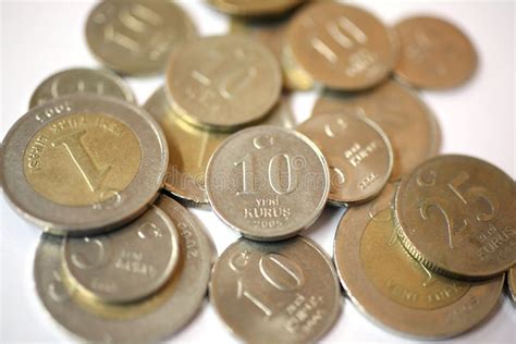 Turkish Lira coins stock image. Image of exchange, coins - 813105