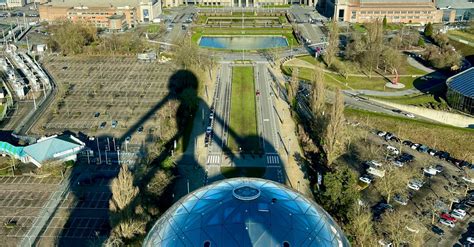 View From One of the Spheres of the Atomium Museum · Free Stock Photo