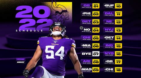 Minnesota Vikings Schedule 2022 - Athlon Sports