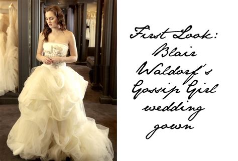 Blair Waldorf's Wedding Dress Revealed... - Emily Jane Johnston