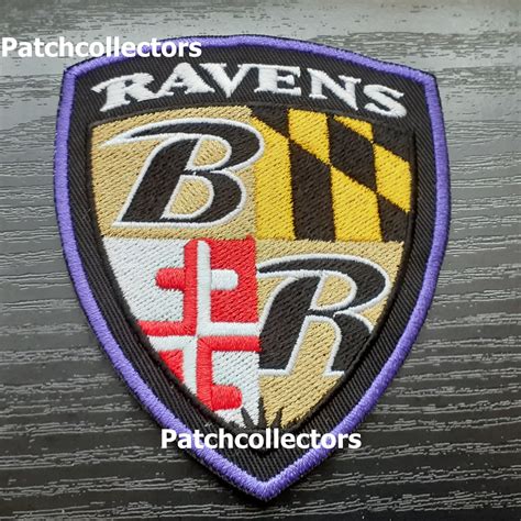 Baltimore Ravens B&R Shield Logo Team Patch NFL Football USA | Etsy