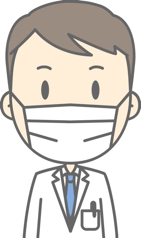 Doctor with Mask (#1) - Openclipart