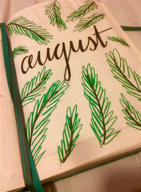 august cover page // bullet journal 2017 Bullet Journal August, Bullet Journal Spread, Bullet ...