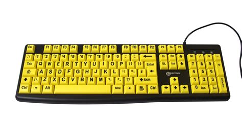 Standard KEYBOARD - Yellow - Geemarc UK