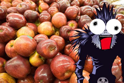 Ryuk Loves Apples by SonicLemur on DeviantArt