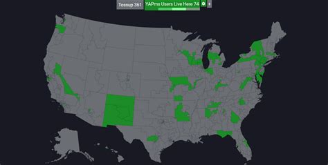 A map of r/YAPms users by Congressional District, according to the census data. : r/YAPms