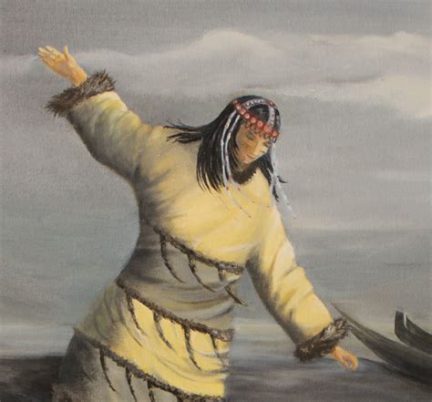 Painting of an Aleut dancer native american art Alutiiq | Etsy