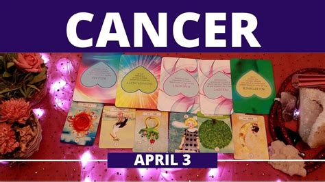 Cancer daily love tarot reading 💖 YOU MAKE THEM FEEL SAFE !! 💖 3 APRIL ...