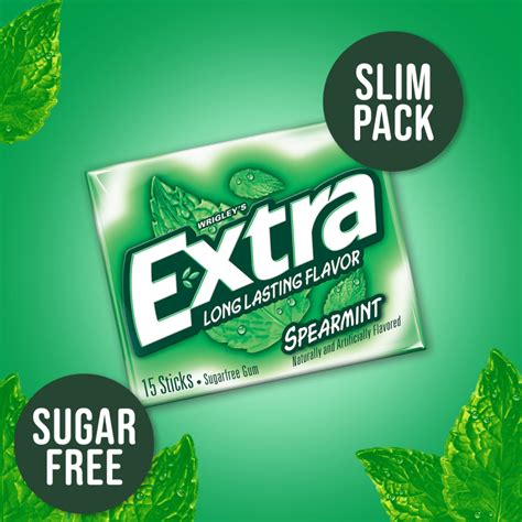 EXTRA Spearmint Sugarfree Chewing Gum, 15-Stick Single Pack | EXTRA®