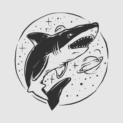 Shark Outline Vector Art, Icons, and Graphics for Free Download