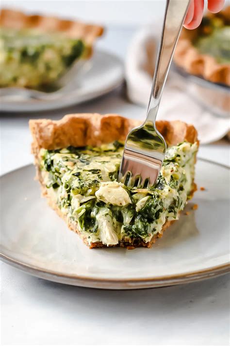 Spinach Artichoke Quiche - Everyday Pie