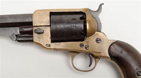 Spiller & Burr, .36 caliber 6 shot Confederate revolver, serial number 268 showing name on barrel,