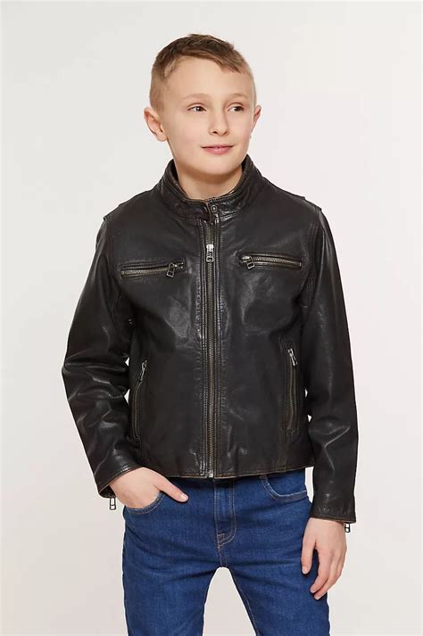 Children’s Retro Leather Motorcycle Jacket | Overland