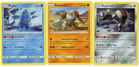 Pokemon Legendary Set - REGICE REGIROCK REGISTEEL - Celestial Storm ...