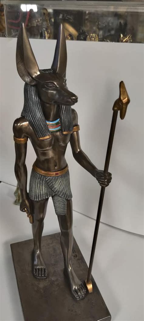 Unique Large Heavy God Anubis Statue Egyptian 16'' H - Etsy