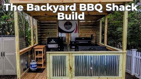 Building a Backyard BBQ Shack | Let's Tour My BBQ SHACK | first look - YouTube