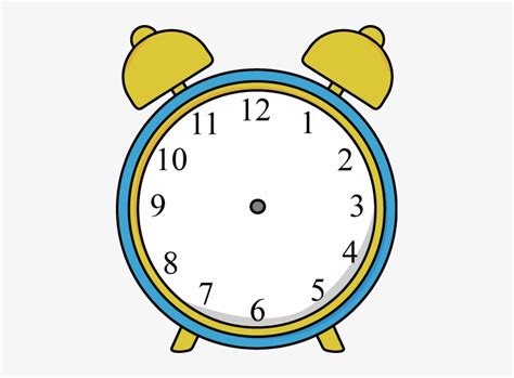 Clock Clip Art - Alarm Clock No Hands Transparent PNG - 449x524 - Free ...