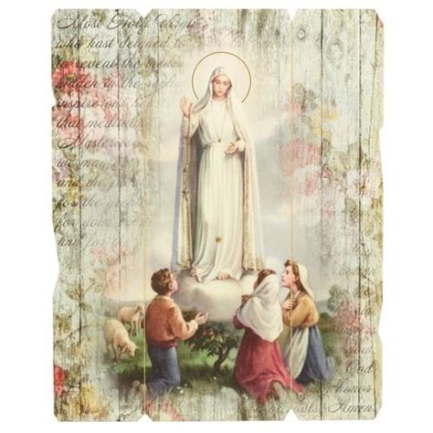 Our Lady of Fatima Panel Artwork 14" en 2020 | Arte católico, Imágenes ...