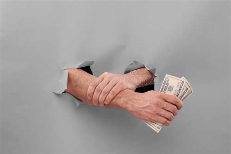 Caught by the Hand Giving a Bribe. Corruption Concept Stock Image ...