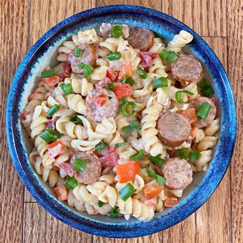 One Pot Creamy Andouille Sausage Pasta