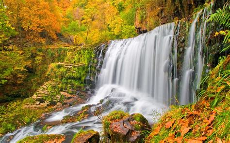 Autumn Waterfall Image - ID: 243573 - Image Abyss