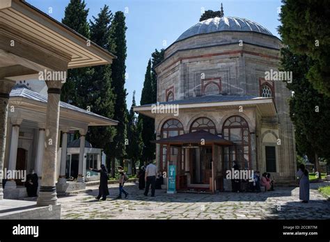 View from Yavuz Sultan Selim Tomb in Istanbul, Turkey on 20 August, 2020. Selim I, known as ...