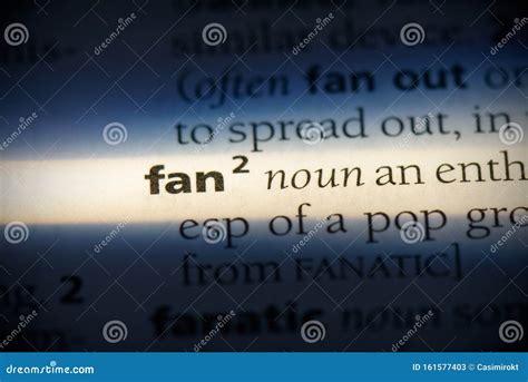 Fan stock image. Image of etymology, detail, highlighted - 161577403