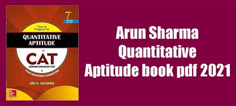 Download Arun Sharma Quantitative Aptitude book pdf 2022