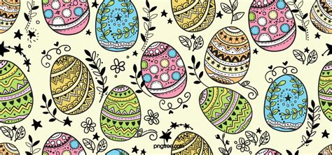 Hand Drawn Doodle Easter Eggs Background, Egg, Festival, Celebrating Background Image And ...