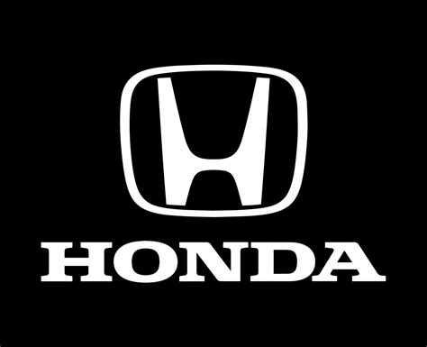 Honda Logo Brand Symbol With Name White Design Japan Car Automobile Vector Illustration With ...