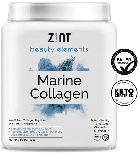 Hydrolyzed Marine Collagen Powder (10 oz): Anti Aging Collagen Peptides ...