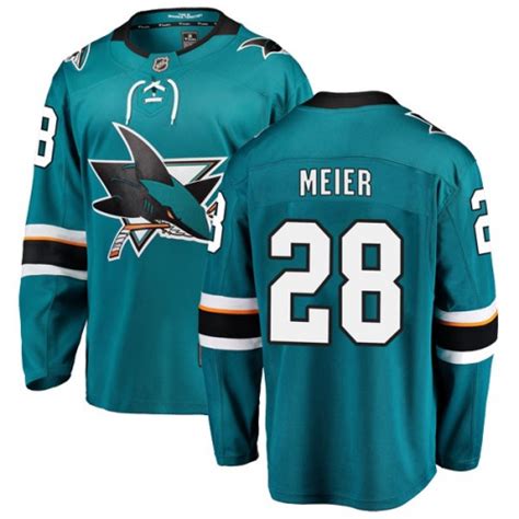 Timo Meier San Jose Sharks Fanatics Branded Youth Breakaway Home Jersey ...