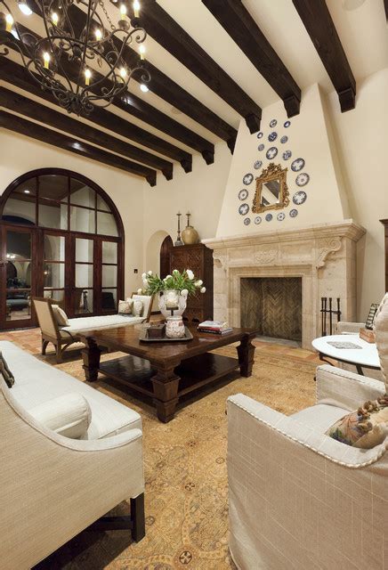 Lake Conroe Spanish - Mediterranean - Living Room - austin - by ...