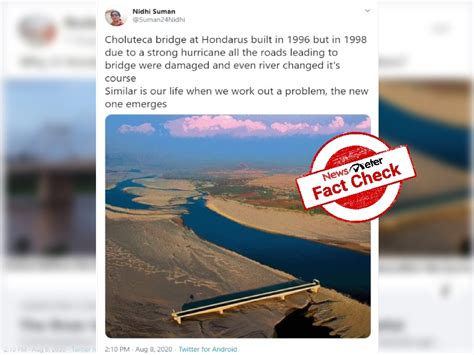 Fact Check: Yes, Choluteca bridge withstood Hurricane Mitch in 1998