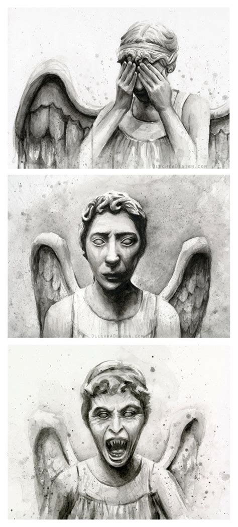 Weeping Angel Watercolor Doctor Who Wall Art Weeping Angel - Etsy in ...