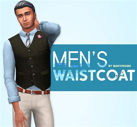 Sims 4 Vest & Waistcoat CC (All Free) – FandomSpot