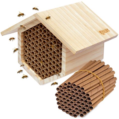 Rivajam Mason Bee House Refillable Nesting Box - Rivajam