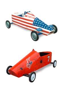 Soapbox Derby, Go Kart, Toy Backhoe, kits and plans. Soap Box, Go Carts, Back Hoe Kits