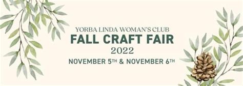 Nov 5 | Yorba Linda Women’s Club Fall Craft Fair | Orange County, CA Patch