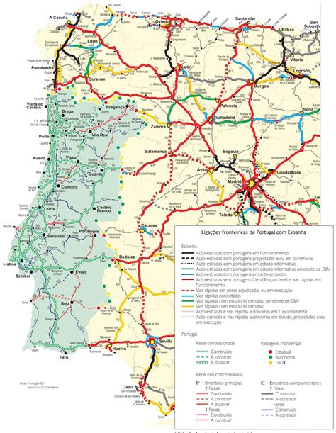 Portugal Cities Road Map