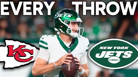 Zach Wilson EVERY THROW - Week 4 - New York Jets vs Kansas City Chiefs Highlights - YouTube