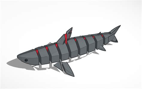 3D design Flexible Shark - Tinkercad