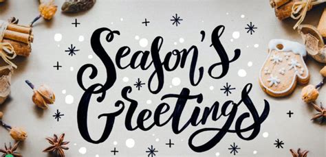 Seasons greetings