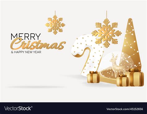 Christmas and new year banner Royalty Free Vector Image