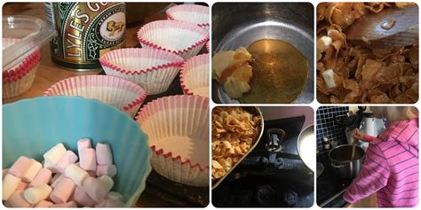 Non-chocolate, Golden syrup, marshmallow & cornflake crispy cakes #recipe