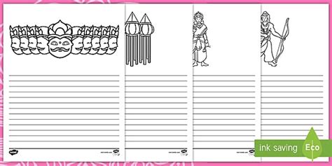 Diwali Picture Writing Templates - Teaching Resources - Twinkl